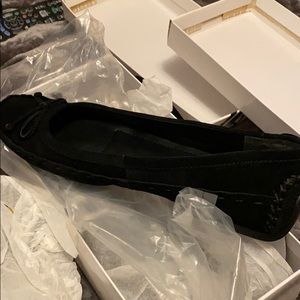 Brand new black suede shoes
